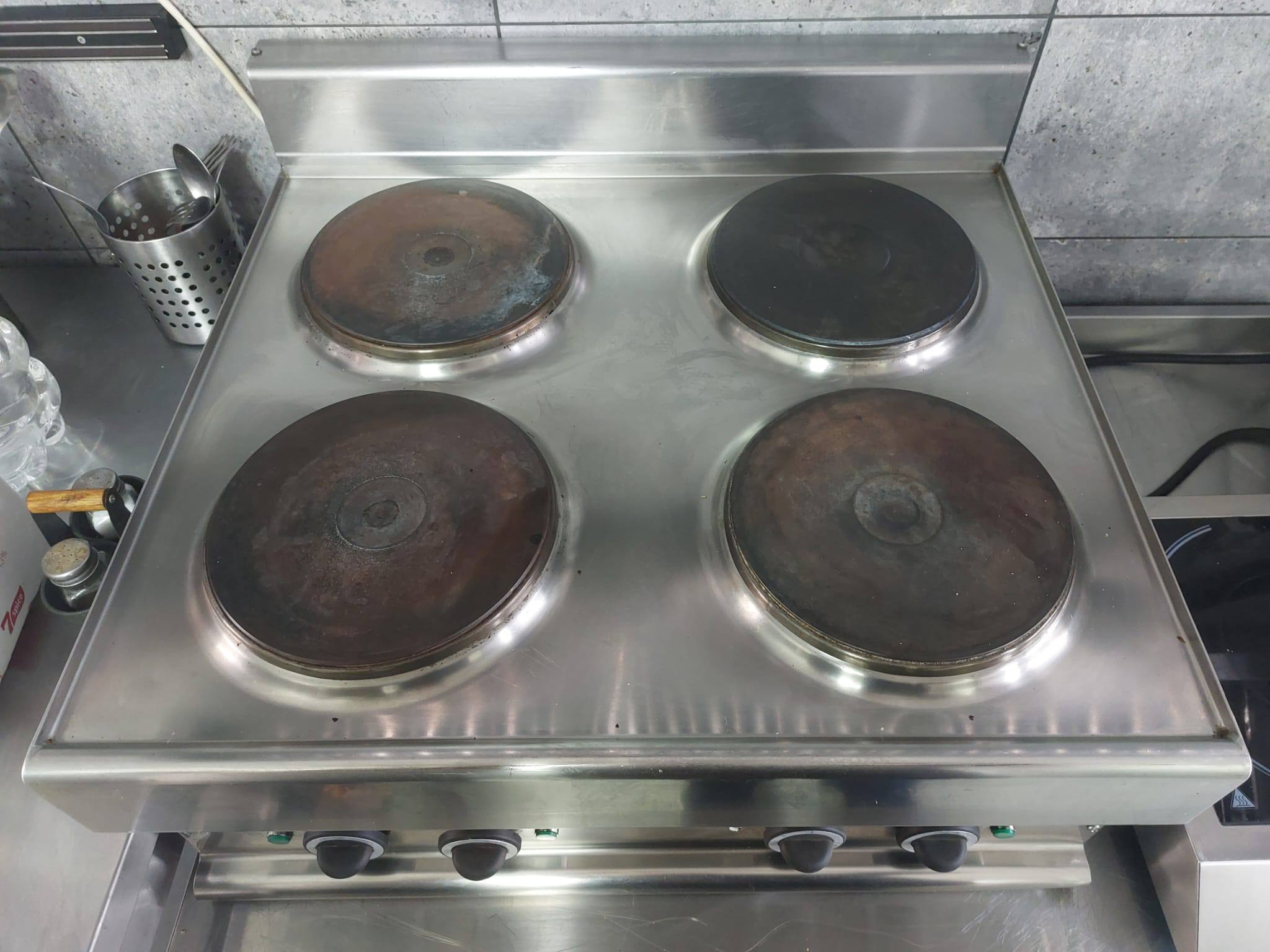 Plita electrica profesionala inox cu 4 ochiuri – HoReCa