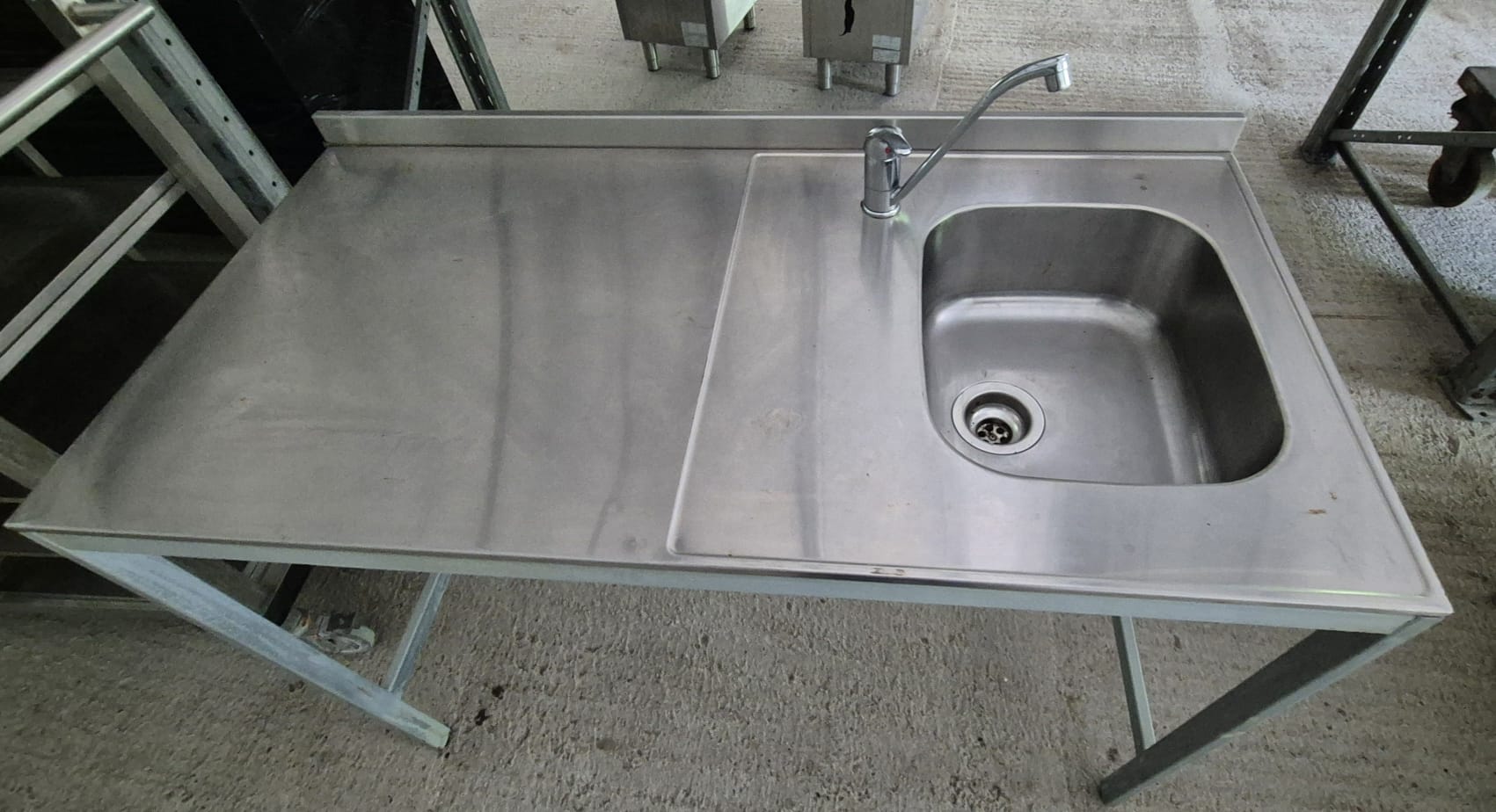 Chiuveta Profesionala Inox cu Blat – HoReCa / Restaurant / Fast Food