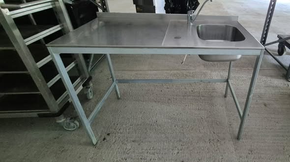 Chiuveta Inox Profesionala cu Blat de Lucru – Bucatarie HoReCa - Imagine 2