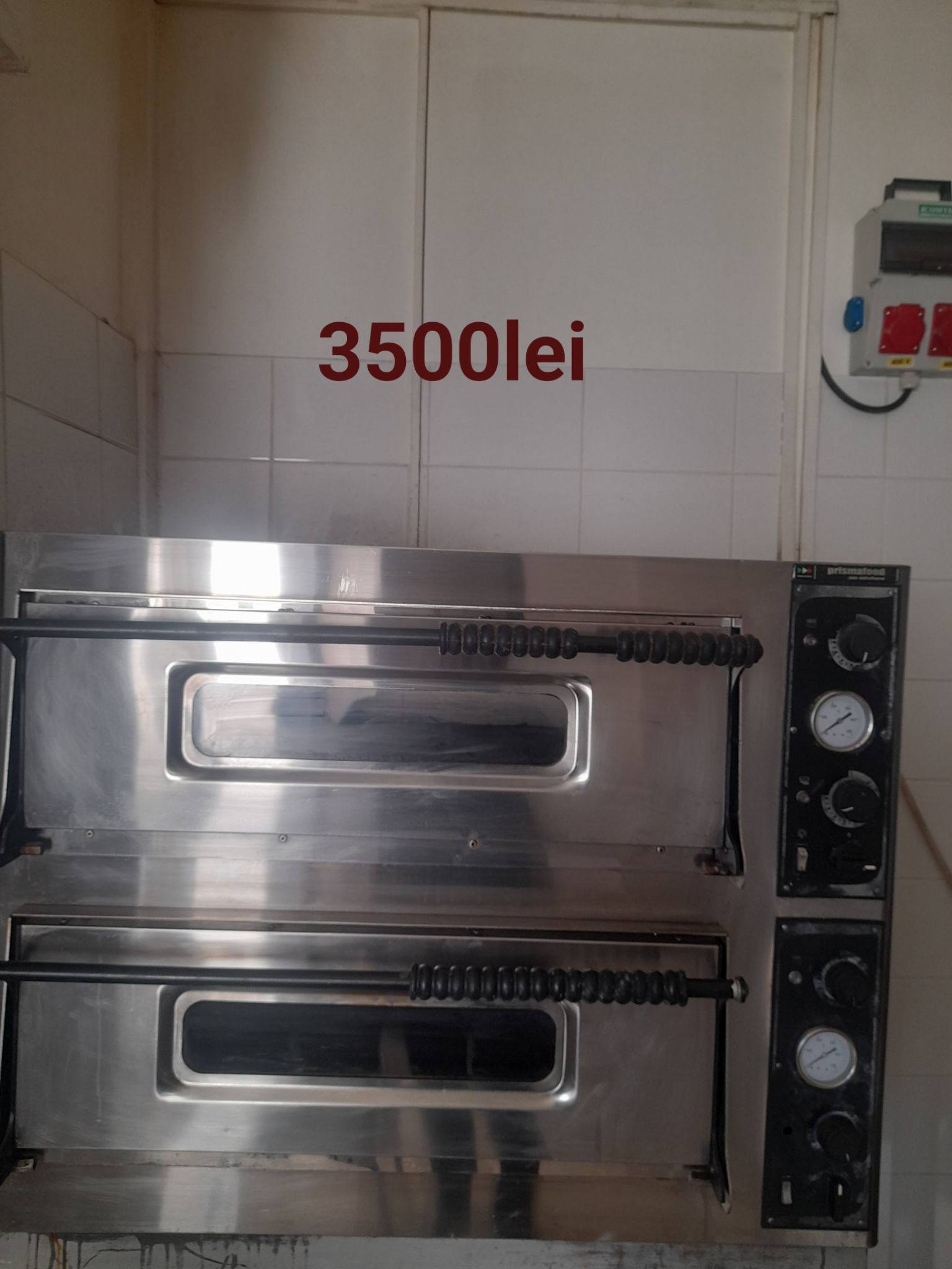 Cuptor profesional pizza / panificatie cu 2 camere – inox