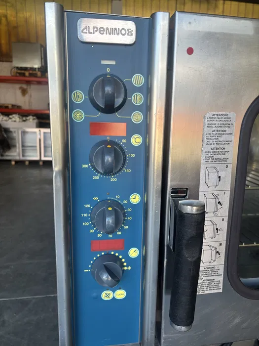 Cuptor Profesional cu Aburi Alpeninox cu Carucior Mobil pentru Tavi - Imagine 2