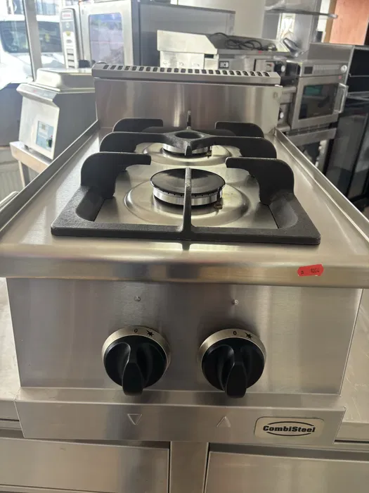 Aragaz Profesional CombiSteel cu 2 Ochiuri – Ideal pentru Restaurante si Fast-Food - Imagine 2