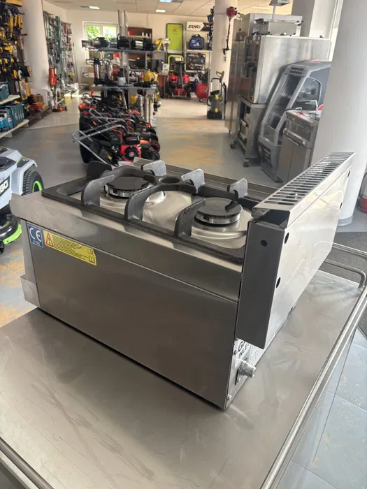 Aragaz Profesional CombiSteel cu 2 Ochiuri – Ideal pentru Restaurante si Fast-Food - Imagine 3