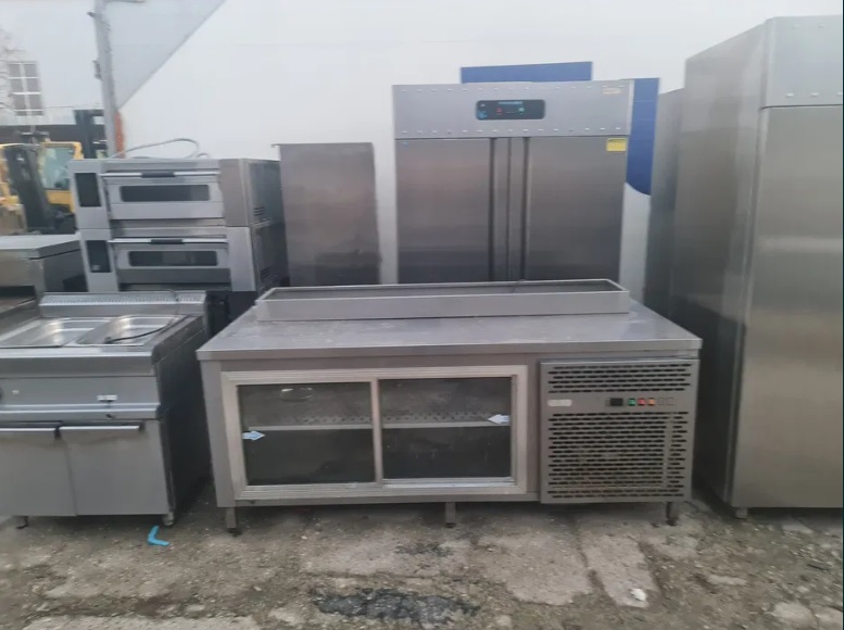 Masa Frigorifica Inox Profesionala SH cu 2 Usi Culisante - 2100 mm | Horeca Bucuresti - Imagine 3