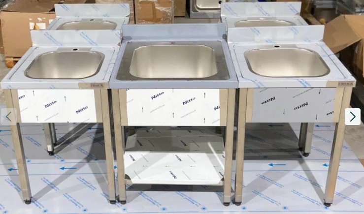 Spalatoare Inox Profesionale cu 1 Cuva sau 2 Cuve - Produse Noi, Livrare Nationala