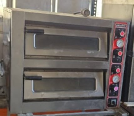 Cuptor Pizza Profesional cu 2 Camere - SH, Alimentare 380V