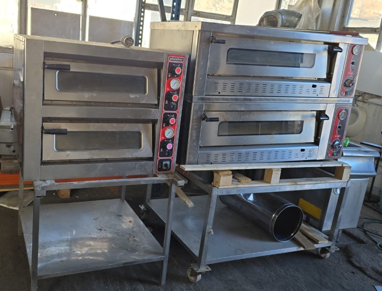 Cuptor Pizza Profesional pe Gaz 6+6 Pizza Ø30 cm – Samota, 14 kW
