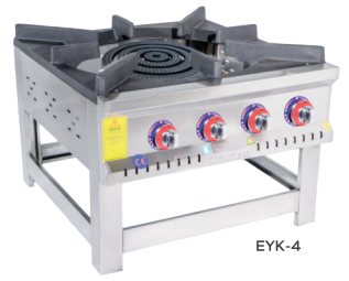 Aragaz Profesional de Podea pentru Oale Mari – 4 Focuri Concentrice, Gaz, 22.5 kW - Imagine 3