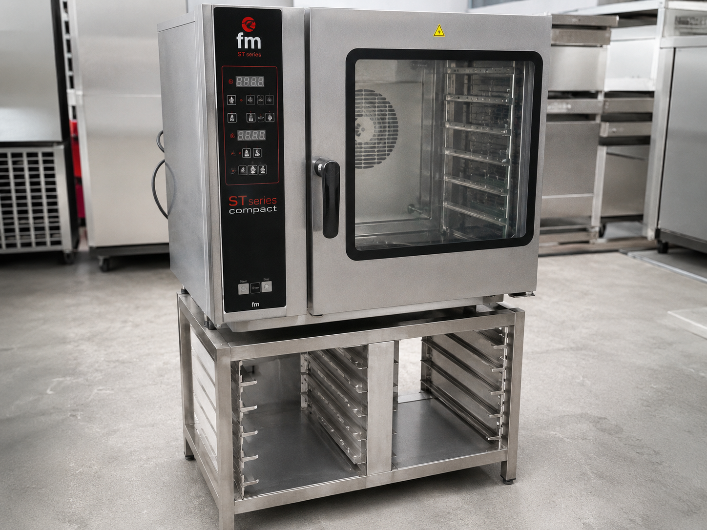 Cuptor Electric Profesional FM 10 Tavi (Convectomat) – 380V, cu Suport si Ghidaje