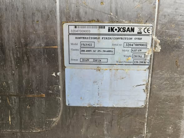 Cuptor Electric Profesional INOKSAN 10 Tavi GN 2/1 sau 20 Tavi GN 1/1 – 380V, 19 kW, SH - Imagine 2