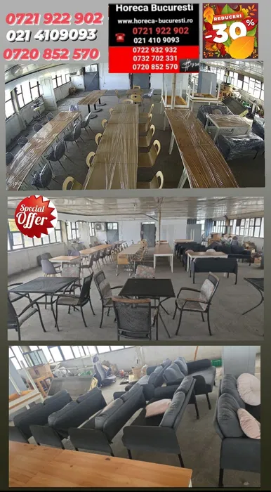MESE HORECA / SCAUNE HORECA / CANAPELE / MOBILIER HORECA – LICHIDARE STOC