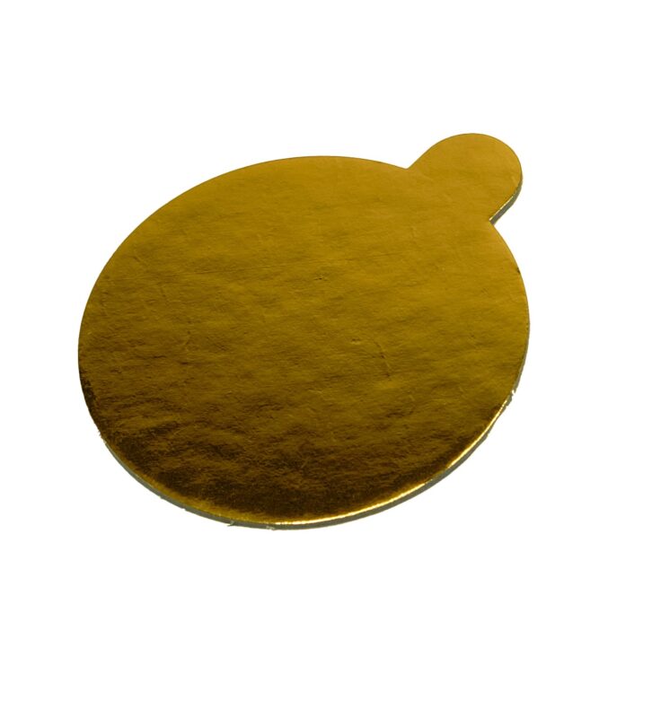 Disc Auriu pentru Torturi si Prajituri Ø 8 cm – Set