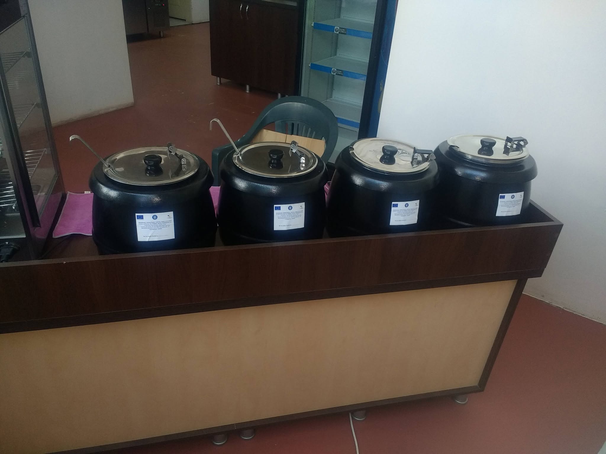 Set 4 supiere electrice profesionale pentru catering si autoservire