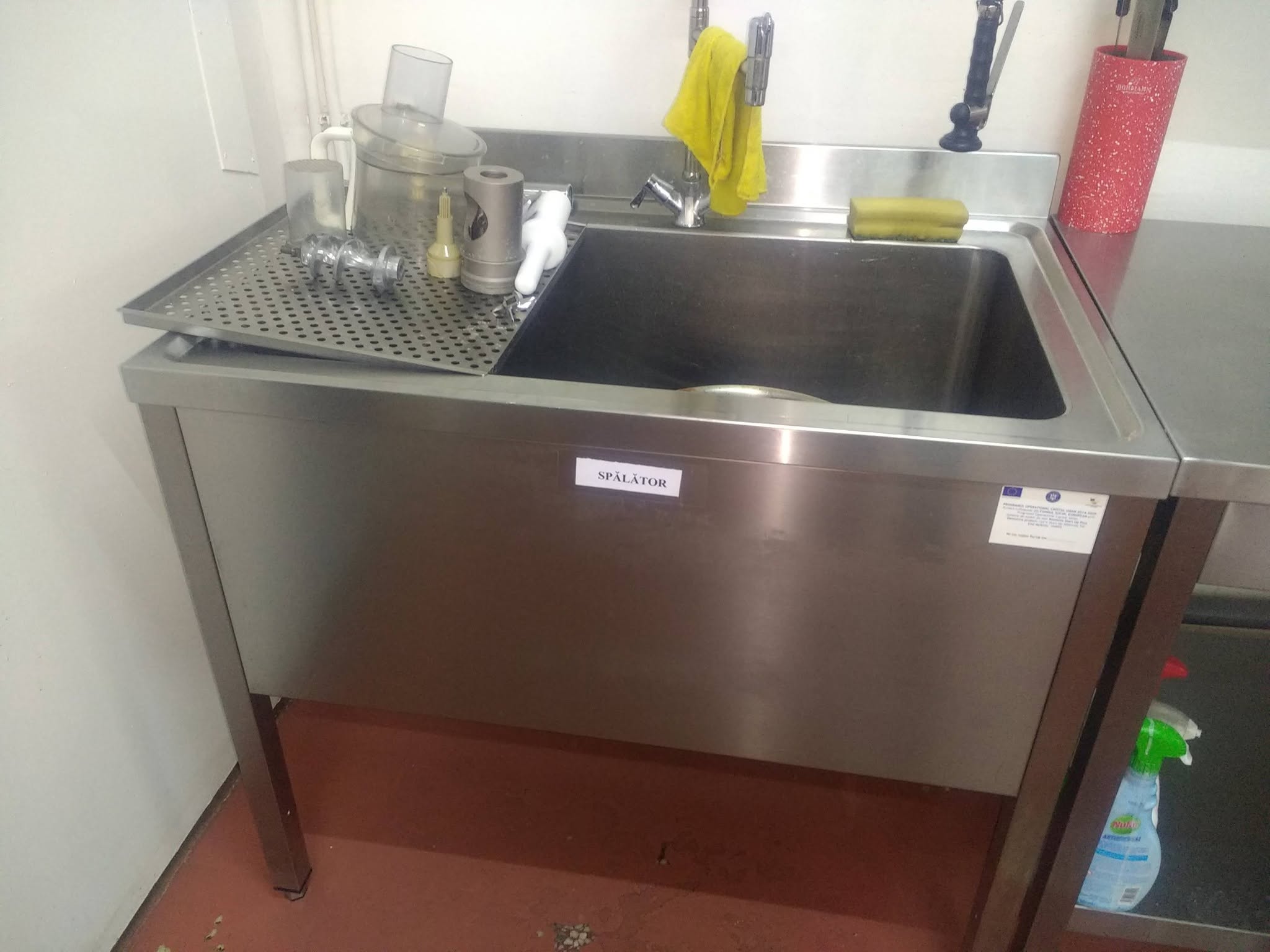 De vanzare - Spalator inox profesional cu o cuva