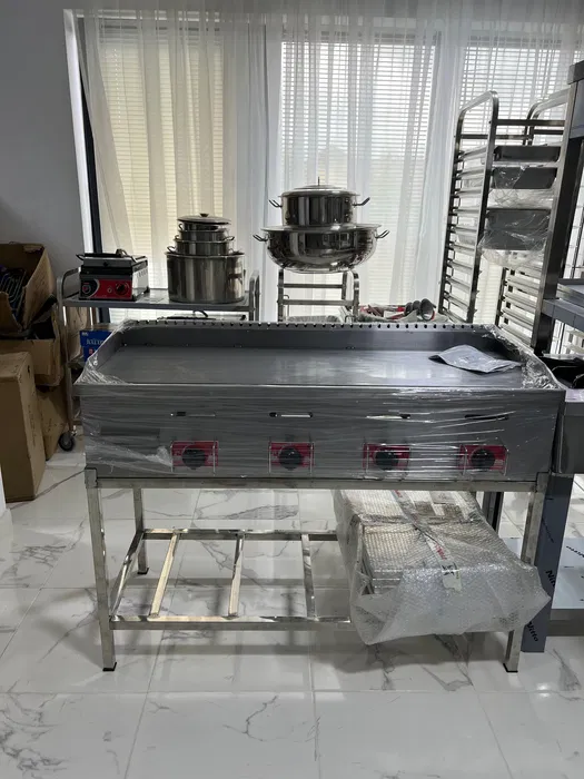 Gratar Profesional pe Gaz cu Placa Neteda din Inox – 1200 x 600 x 800 mm | Produs Nou - Imagine 2