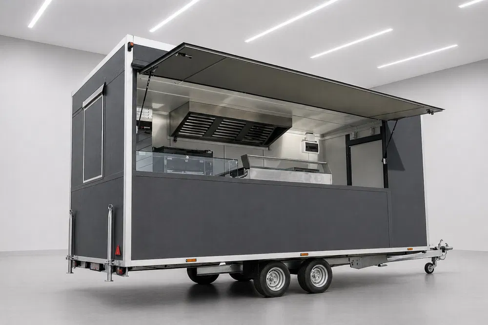 Rulote Fast Food Profesionale la Comanda – Configurare Personalizata pentru Street Food, Burgeri, Shaorma si Cafenea - Imagine 3