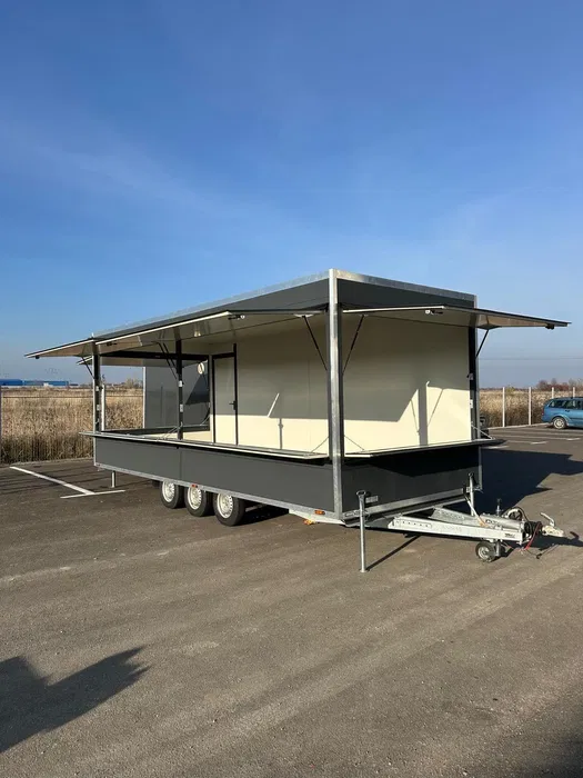 Rulota food truck Comerciala Premium 6 Metri pentru Fast Food, Shaorma, Burger, Pizza si Street Food - Imagine 3