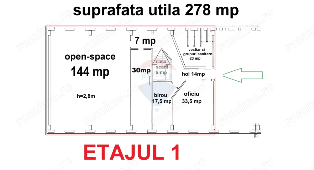 Spatiu comercial de inchiriat 278 mp – ideal pentru restaurant, sala evenimente sau activitati HoReCa - Imagine 4