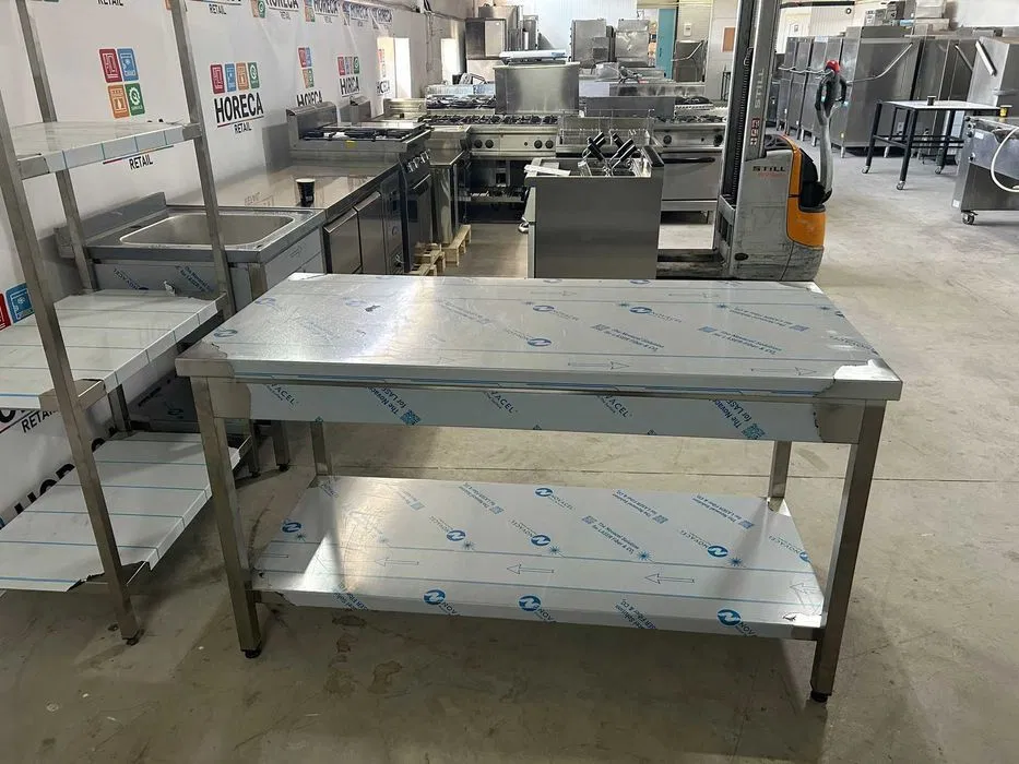 Masa inox profesionala 1500x700 mm – mobilier horeca pentru restaurante si bucatarii profesionale - Imagine 2
