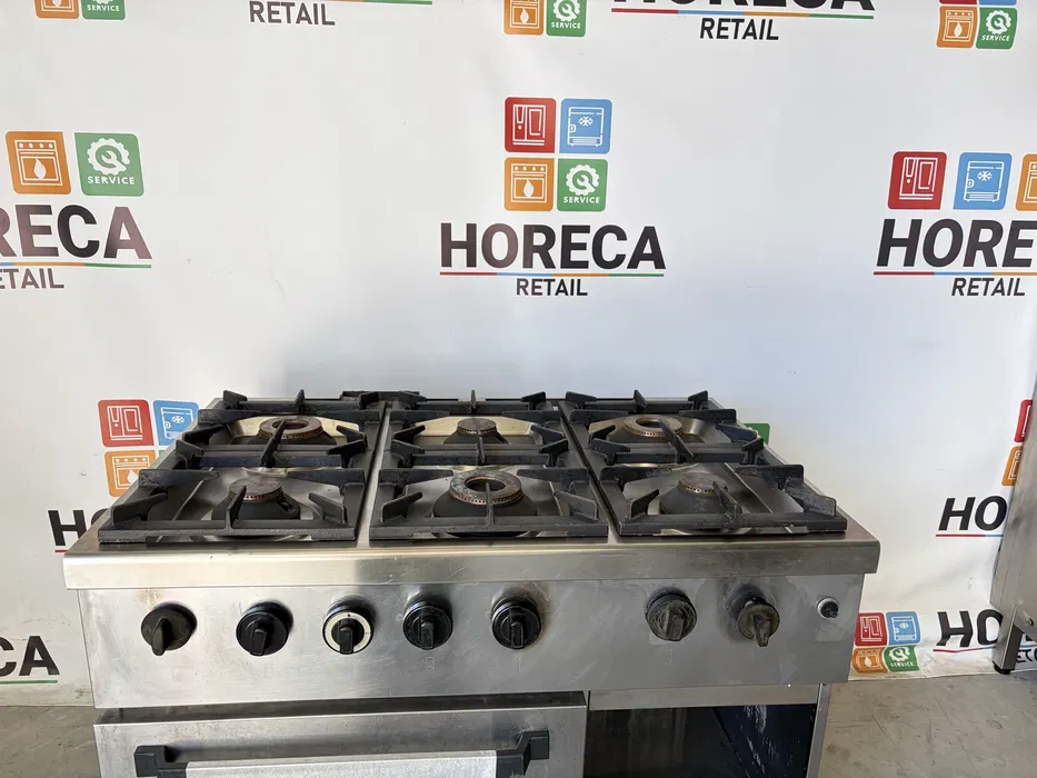 Aragaz Profesional 6 Ochiuri cu Cuptor pe Gaz - Linia 700 - Imagine 2