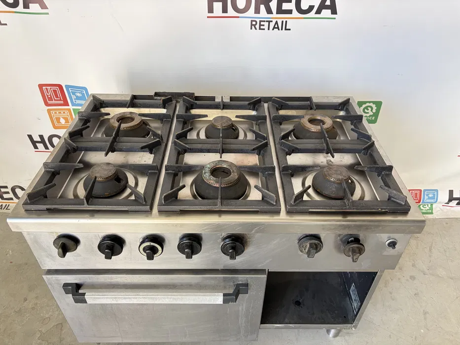 Aragaz Profesional 6 Ochiuri cu Cuptor pe Gaz - Linia 700 - Imagine 4