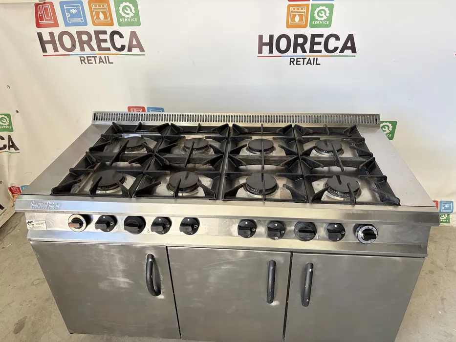 Aragaz Profesional Inox 8 Ochiuri cu 2 Cuptoare - Linia HoReCa - Imagine 3