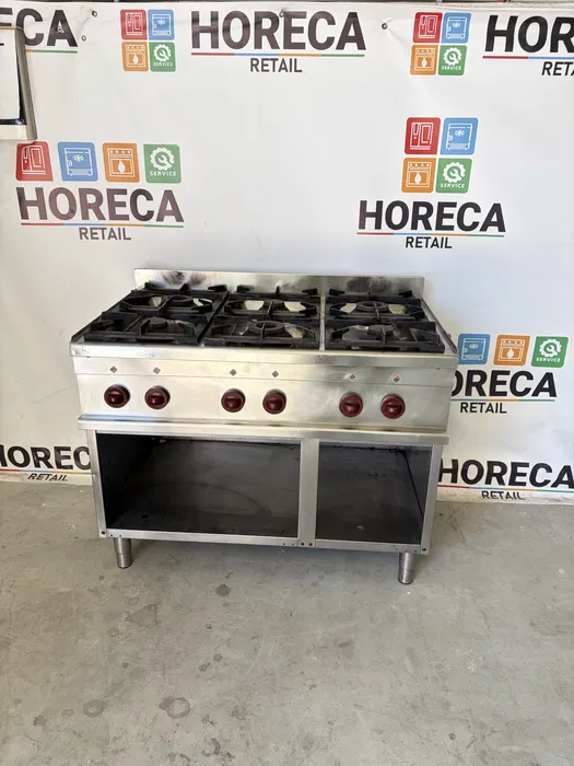 Aragaz Profesional 6 Ochiuri Linia 700 - Fabricat in Italia - Imagine 2