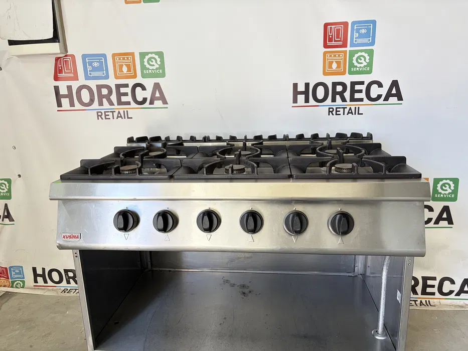Aragaz Profesional 6 Ochiuri Inox - Linia 700 pe Gaz
