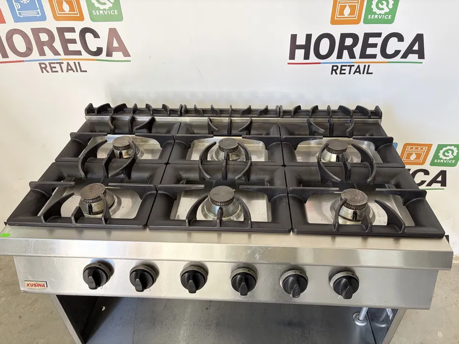 Aragaz Profesional 6 Ochiuri Inox - Linia 700 pe Gaz - Imagine 2