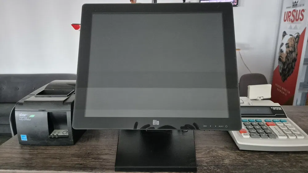 Sistem POS complet cu monitor touch, casa de marcat si doua imprimante - Imagine 3