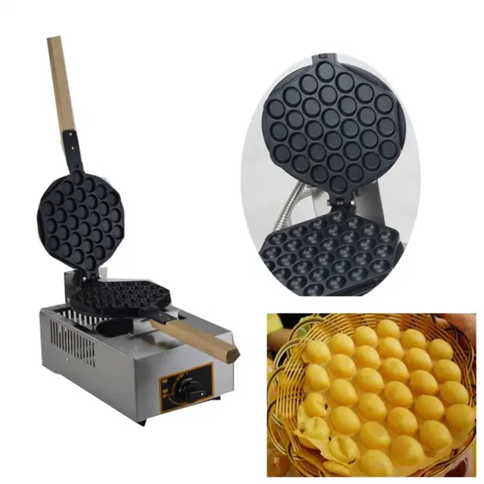 Aparat Bubble Waffle profesional electric sau pe gaz, ideal pentru deserturi si food truck - Imagine 4