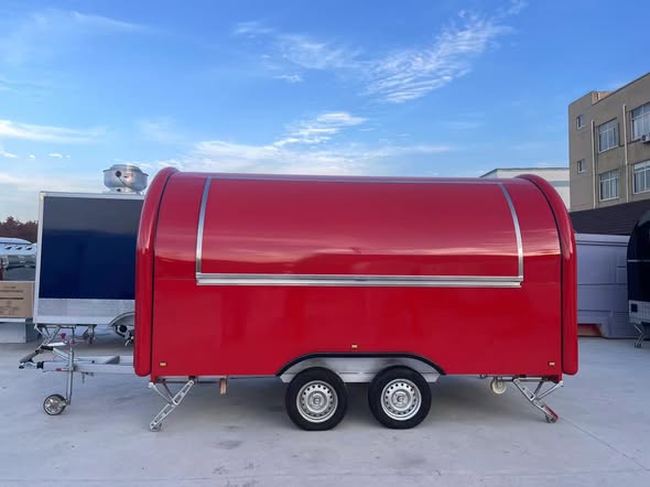 Rulota comerciala food truck personalizabila, complet echipata, omologare europeana