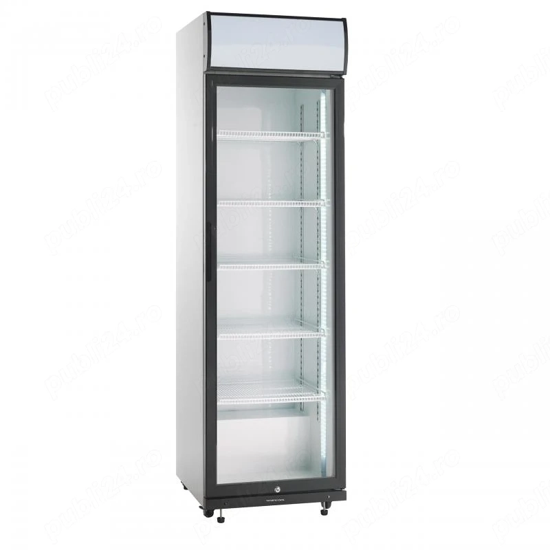 Vitrina Frigorifica Verticala Noua 420 Litri R600A cu Racire Ventilata si Iluminare LED