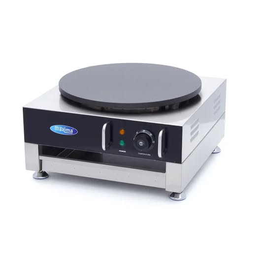 Aparat Profesional pentru Clatite Electrice Ø40 cm - Plita Fonta Antiaderenta, 3000W