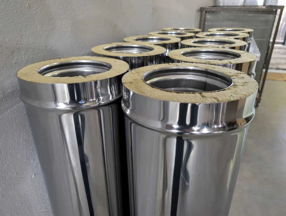 Cos de Fum Izolat cu Vata Bazaltica din Inox AISI 304 – Siguranta si Durabilitate - Imagine 2