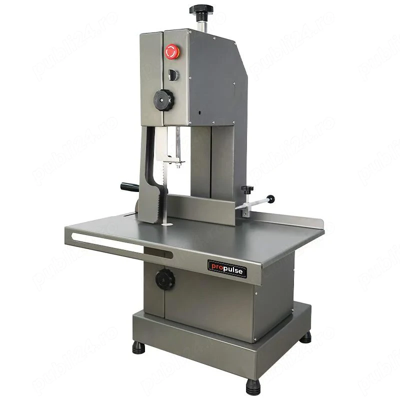 Fierastrau Profesional pentru Oase si Carne Propulse 2200W din Inox - Banda de Taiere - Imagine 2
