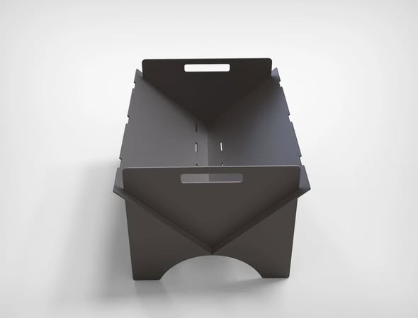 Gratar de Picnic Demontabil din Otel 3 mm - Pliabil si Rezistent - Imagine 4