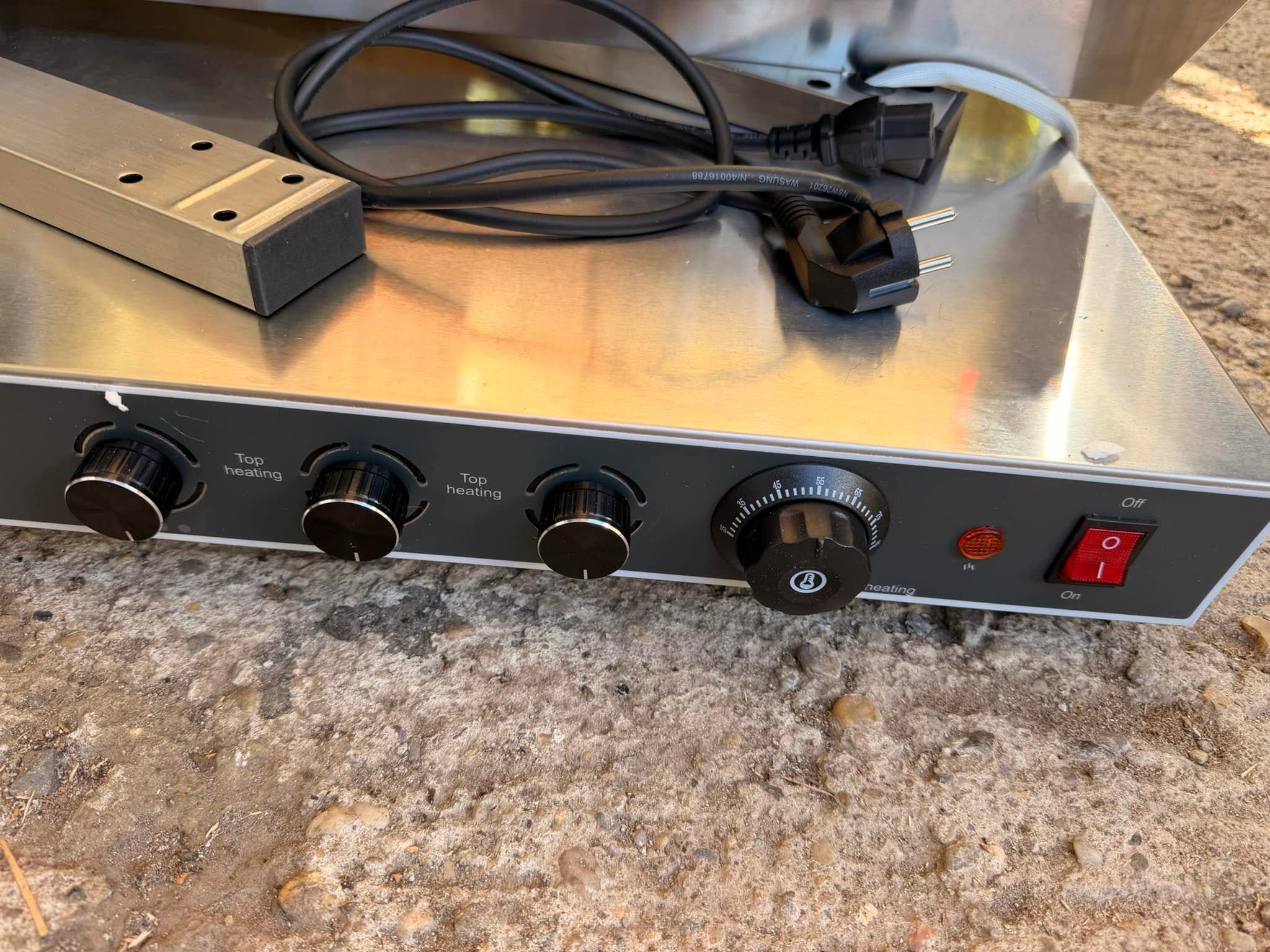 Placa de Incalzire Profesionala din Inox – 3 Zone Independente | Mentine Preparatele Calde - Imagine 3