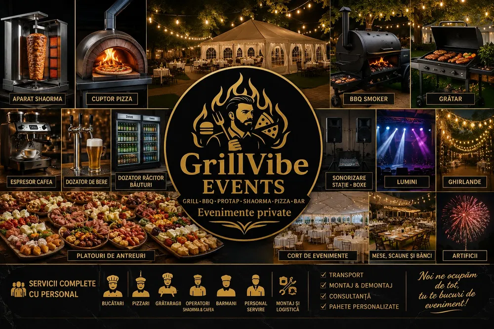 Organizare Evenimente Private si Corporate | Catering, BBQ, Pizza, Shaorma, Corturi si Inchiriere Echipamente