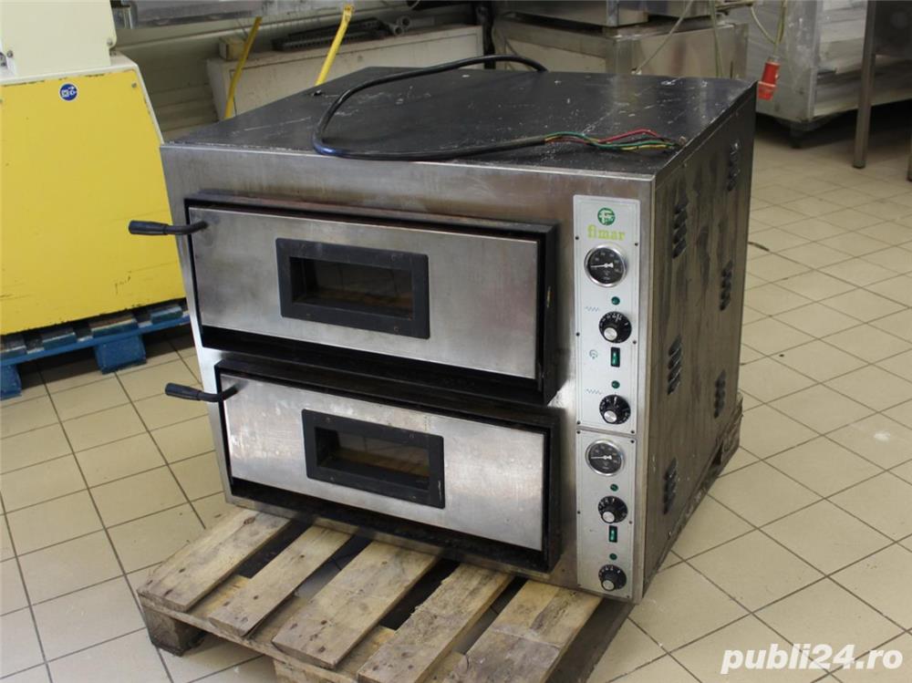 Cuptor profesional pentru pizza si panificatie cu 2 camere independente - Imagine 2