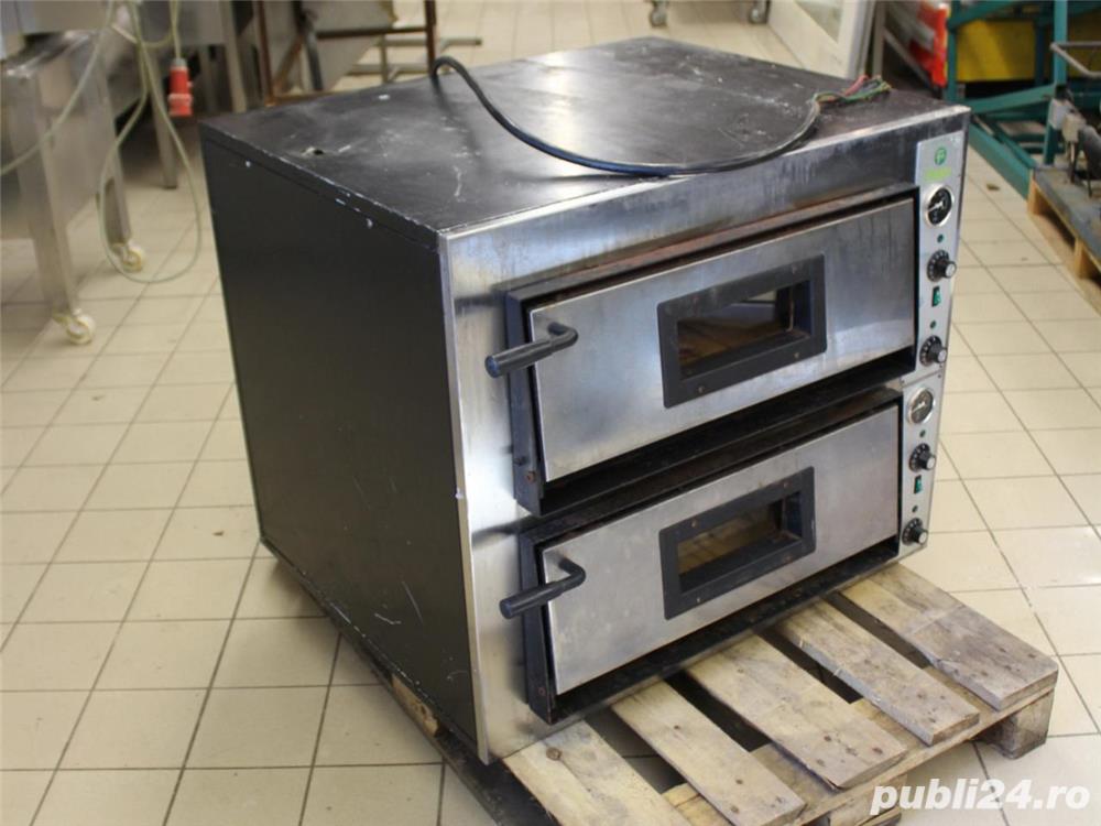 Cuptor profesional pentru pizza si panificatie cu 2 camere independente - Imagine 3