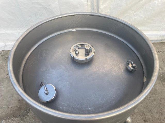 Tanc mobil din inox 300 litri pentru lichide alimentare si industria alimentara - Imagine 4
