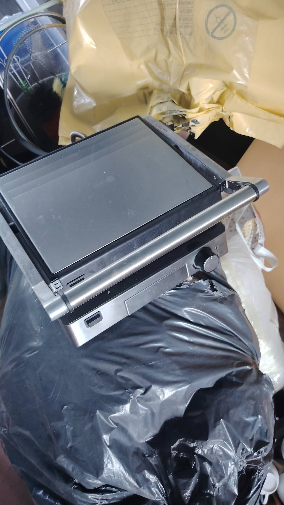 Grill Profesional Contact / Panini Grill Electric Inox pentru Restaurante, Fast Food si Cafenele
