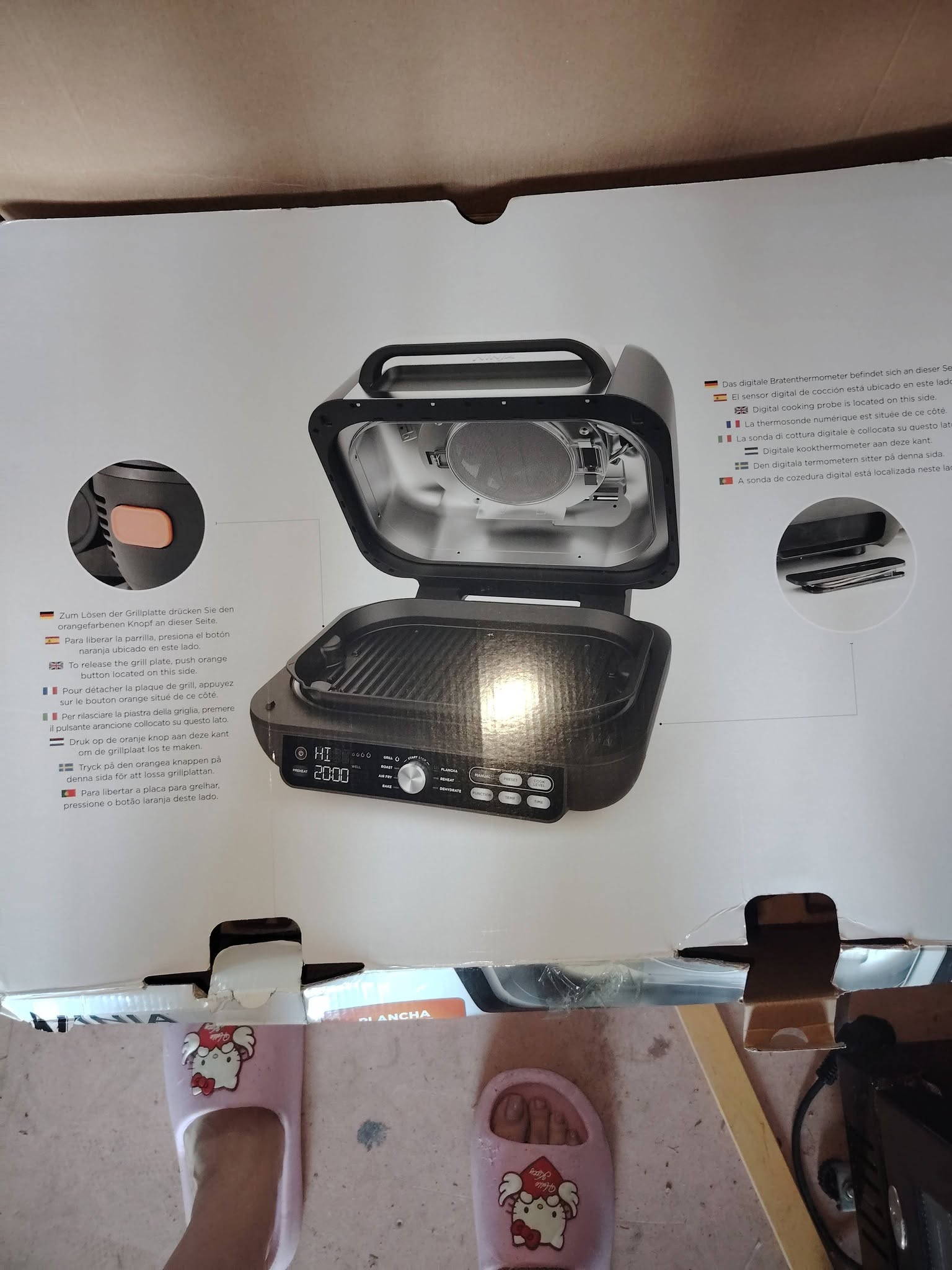 Grill electric Ninja Smart Grill & Air Fryer – grill multifunctional pentru restaurante, bistro si catering