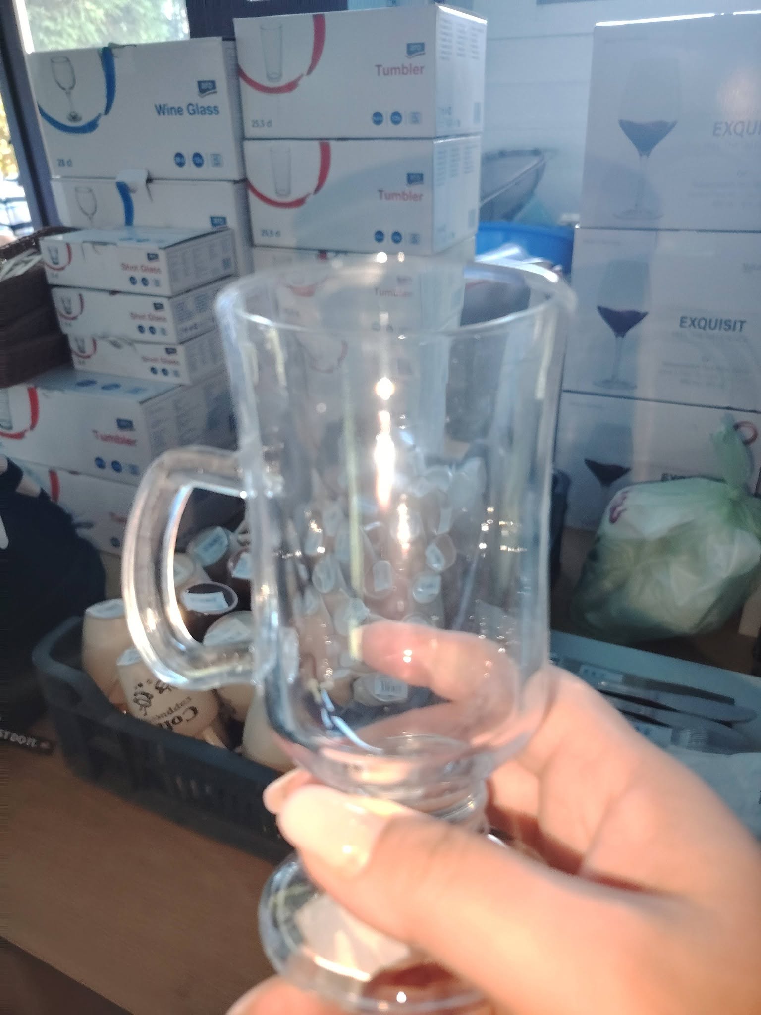 Pahar Irish Coffee cu toarta – pentru cafea, latte si bauturi calde HoReCa