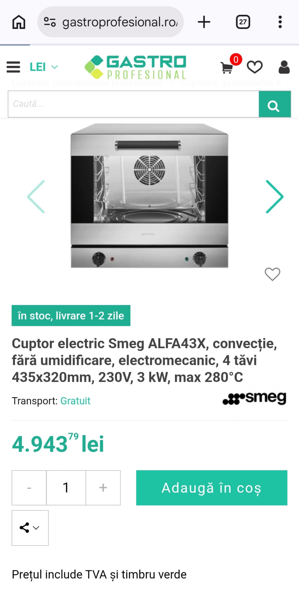 Cuptor pastry profesional -4 tavi - Ideal pentru cofetarie, patiserie, pizzerie si HoReCa - Imagine 3