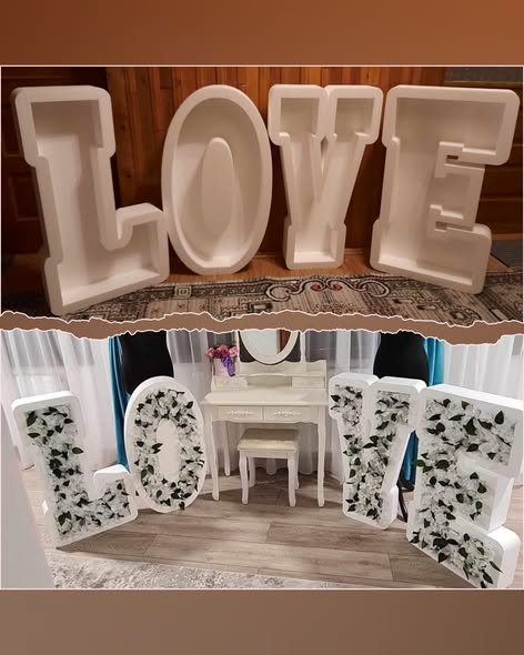 Cifre si litere volumetrice pentru evenimente - Decor personalizat 90 cm