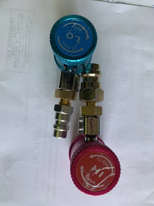 Set cuple R1234yf la R134a cu robinet - adaptoare pentru instalatii aer conditionat auto - Imagine 2