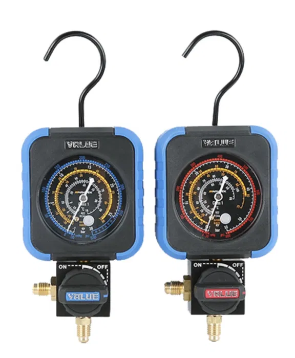 Manometru pentru joasa presiune compatibil R22, R134a, R407C si R410A