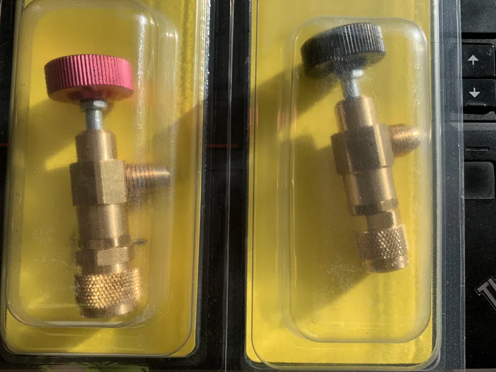 Robinet de service pentru freon 1/4" - 1/4" si 1/4" - 5/16" pentru R32 si R410A - Imagine 3